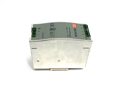 DR-75-24 | Meanwell  Power Supply DIN Rail Mount 100-240VAC 2.0A Input 24V Output - Used