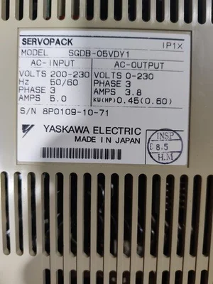 USED YASKAWA YASKAWA SGDB-05VDY1 SERVOPACK DRIVE SGDB05VDY1