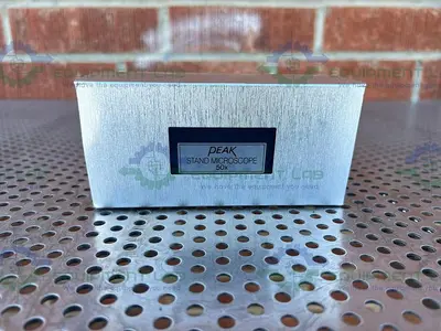 USED BETA PRECISION INDUSTRIES PEAK STAND MICROSCOPE 50X W/ ELECTRONIC RULER 60"