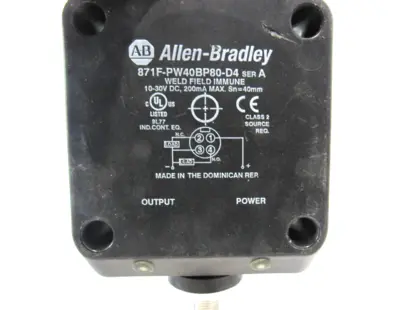 ALLEN BRADLEY 871F-PW40BP80-D4 PROXIMITY SENSOR 871FPW40BP80D4 NEW SURPLUS