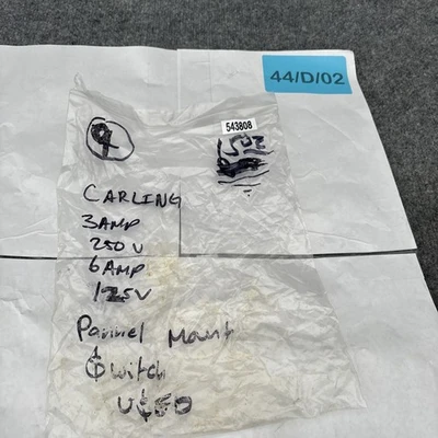 Used Carling Technologies 0835R Relays & Switches California US | Davliegogo LLC #1705589
