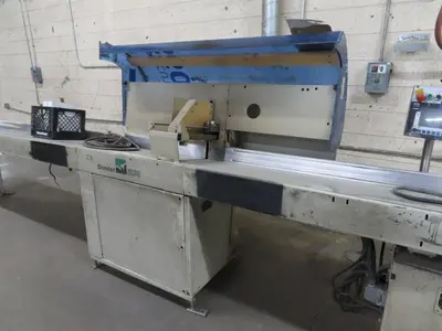 4" HIGH X 12" WIDE DIMTER OPTICUT MODEL #S50 CROSS-CUT AUTOMATIC WOOD SAW, NEW 2003: STOCK #22921