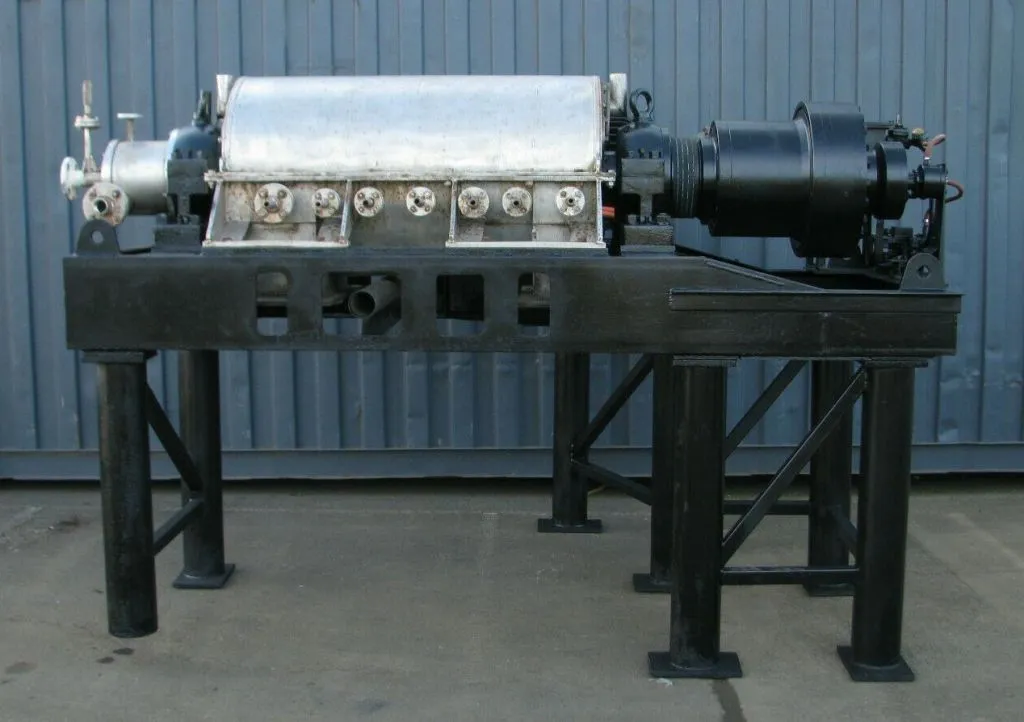 Krauss-Maffei KVZ-431 decanter centrifuge, 316SS.