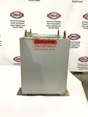Screen Heating Transformer 7506 Dry Transformer 60 Cycle 1 Phase 20kVa 440V 45A