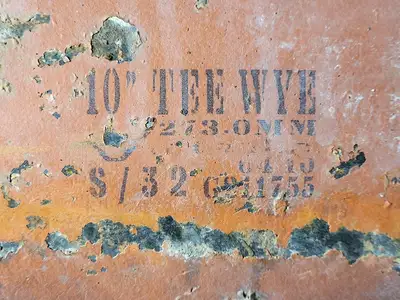 10" Tee Wye G211755