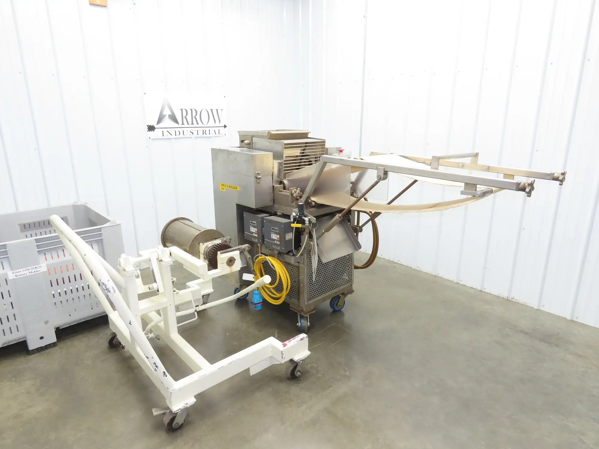 Weidenmiller RM1270 Bakery Dough Roller Moulder Sheeter 14" Belt 480V 3PH