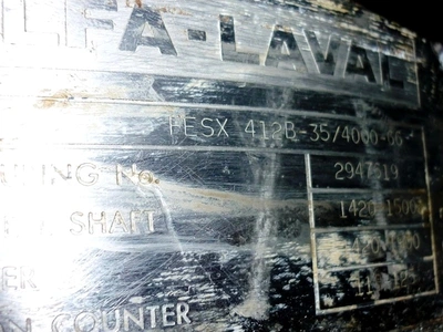 Alfa-Laval FESX 412B-35 nozzle centrifuge, 316SS.