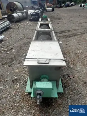 USED Spaans Manufacturing LTD. 20" x 201" Spaans Screw Conveyor, S/S, 5 HP