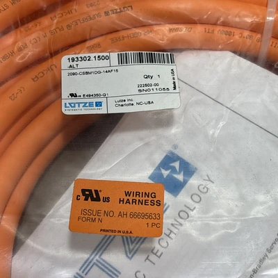 New | in-Stock LÜTZE 193302.1500 Cable & Wire Indiana US | J&J Industrial Supply #1377332