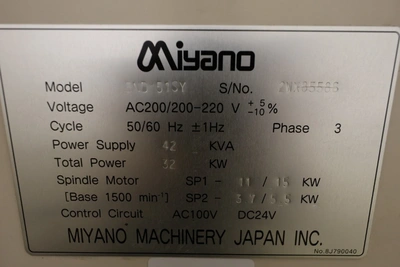 Used 2008 MIYANO BND-51SY 5-Axis or More CNC Lathes Colorado US | Elevation Machine #1420648