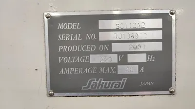 2003 SAKURAI SC 112A2 Screen Printers | M3 Graphic Machinery (4)