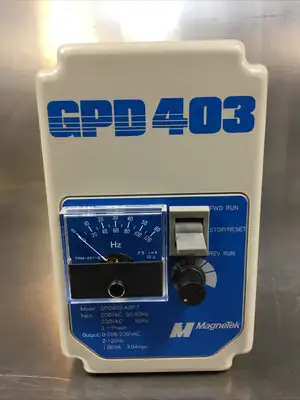 Magnetec GPD403-A0P7 Adjustable Frequency Drive 208/230 VAC 3-Phase 2-120Hz 1B