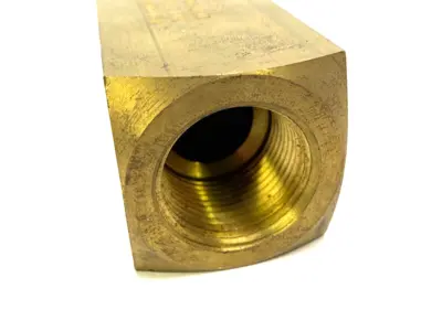 USED PARKER BRASS COLORFLOW HYDRAULIC CHECK VALVE 500PSI