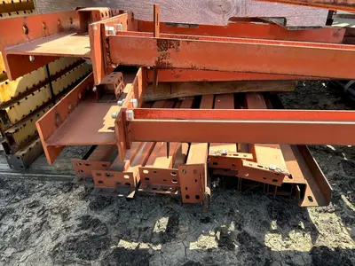 8' T X 44" D X 12' LONG CANTILEVER MATERIAL STORAGE RACK. STOCK # 0626323