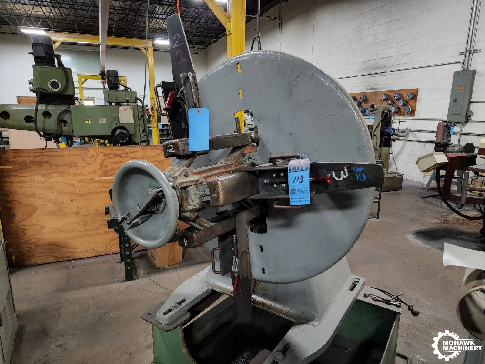 4000 LB LITTELL "40-18" 4-ARM AUTOMATIC CENTERING COIL REEL w/18” WIDTH CAPACITY - MANUAL EXPANSION - ELECTRIC BRAKE