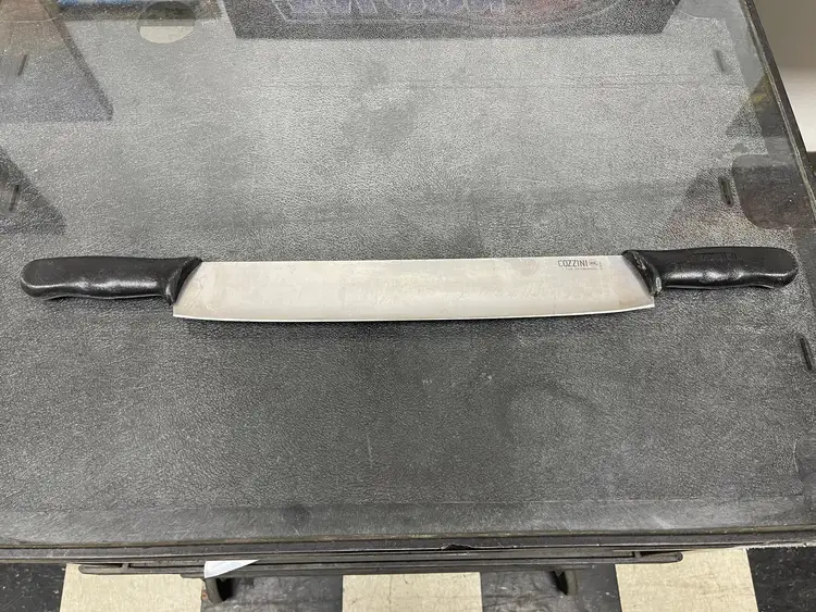 Used Cozzini Used Cozzini 15" Double Handled Cheese Knife - JD Food Preparation & Supplies Illinois US | Falcon Restaurant Supply #1374994