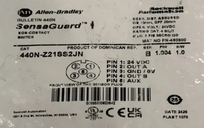 NEW Allen-Bradley 440N-Z21SS2JN