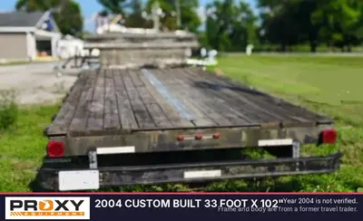 Used 2004 CUSTOM BUILT 33 FOOT X 102" Flatbed Trailers Michigan US | Proxy Equipment #1378404