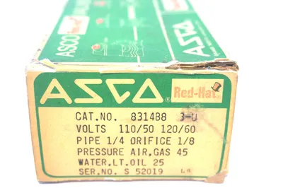 NEW ASCO 8314B8 3-U SOLENOID VALVE 8314B83U