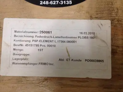 USED FRIMO 250861