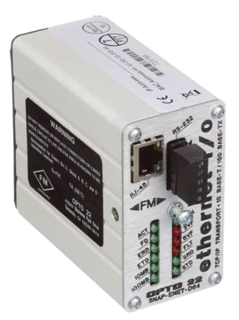 Opto 22 SNAP-ENET-D64 SNAP Ethernet I/O Brain, Digital-Only [New]