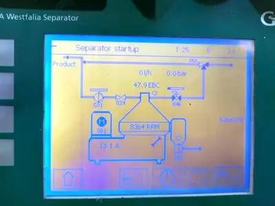 GEA Westfalia GSC 25-06-007 wine/beer clarifier skid, 316SS.