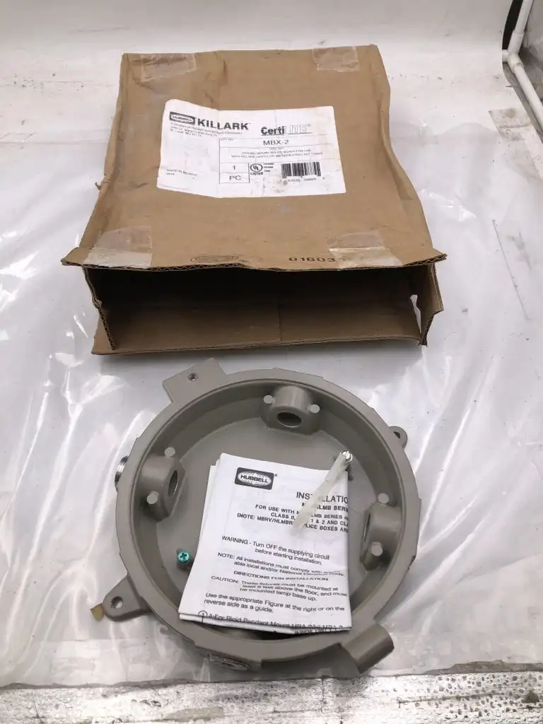 Killark VMX2B 3/4″ Ceiling Mount Splice Box for VM Series Ballast Tanks -NIB