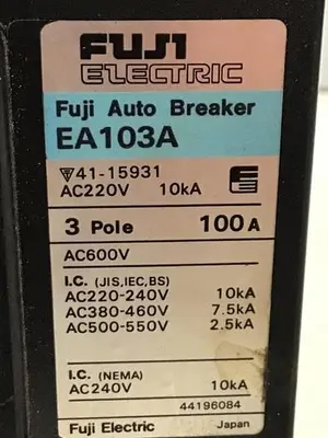 USED FUJI ELECTRIC EA103A-100