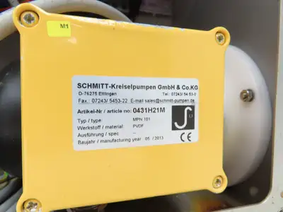 Handtmann 150-01 Filling Station 1"x 3/4" Plastic Water Pump 480V Control Panel