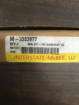 Used INTERSTATE CRANKSHAFT SEAL KIT FOR CUMMINS C-SERIES - 3353977 Engine Parts & Accessories Pennsylvania US | East West Machinery & Drilling #1416546