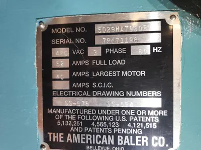 USED AMERICAN BALER 5029HAT930R