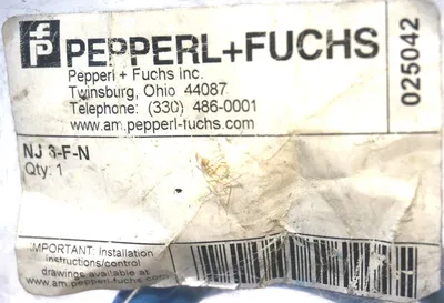 NEW PEPPERL & FUCHS NJ 6-F-N INDUCTIVE PROXIMITY SENSOR NJ6FN