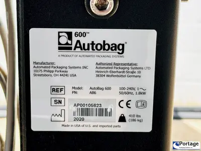 NEW 2020 AUTOMATED PACKAGING SYSTEMS AUTOBAG 600