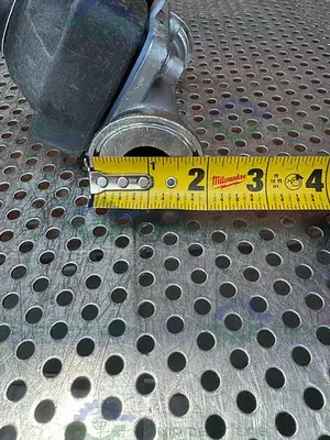USED ITT / GRINNELL 316L STAINLESS STEEL DIAPHRAGM VALVE W/ 1" SANITARY FITTING
