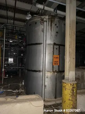 Used 304 Stainless Steel Tank, 4000 gallon capacity