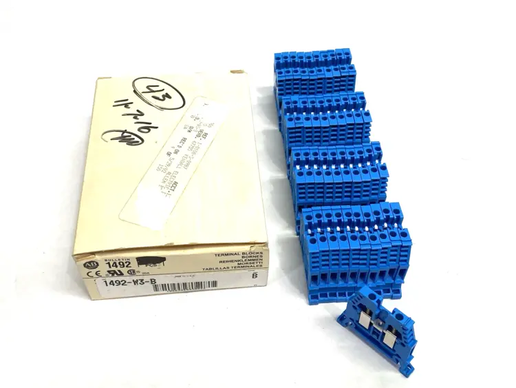 Used ALLEN-BRADLEY SER. B IEC TERMINAL BLOCK BLUE Terminal Blocks | Maverick Industrial Sales #1099476