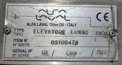 Alfa-Laval Complete 8-10 TPH Olive Oil Processing Line.