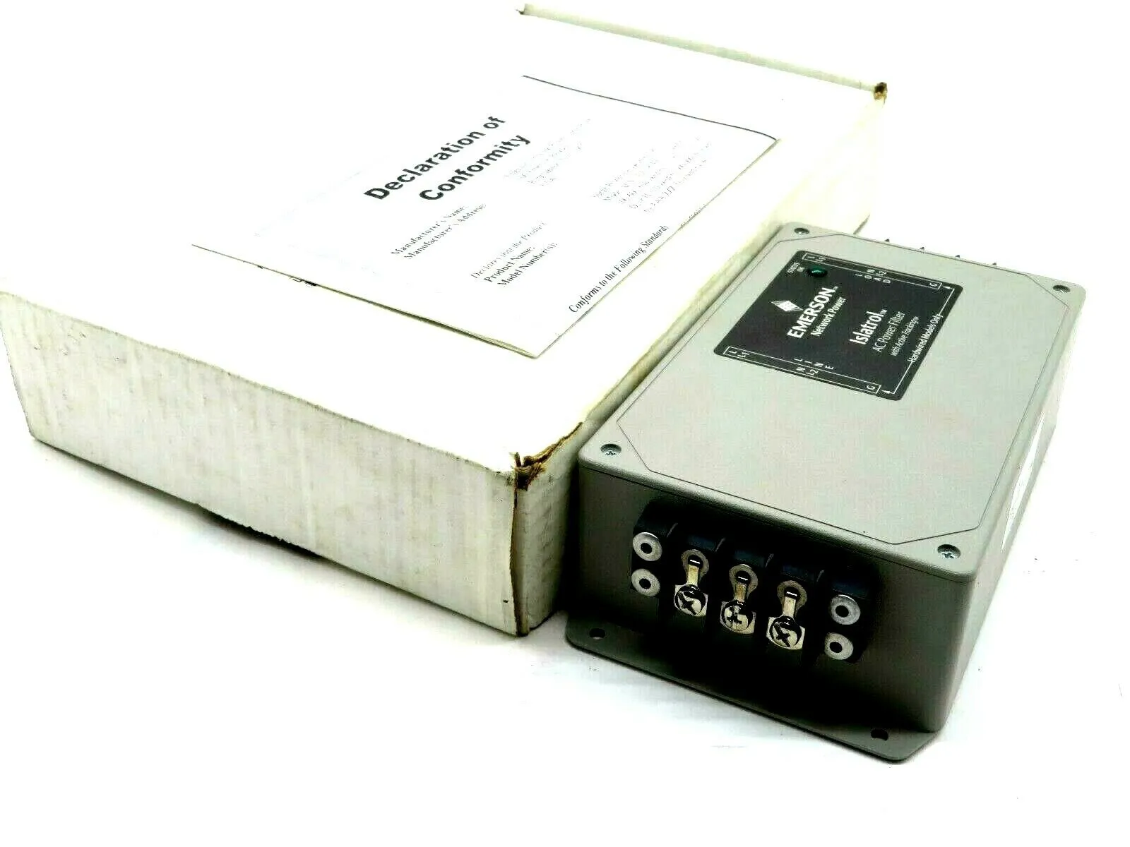 NEW EMERSON IC+130 ISLATROL AC POWER FILTER 120VAC 50/60HZ IC130
