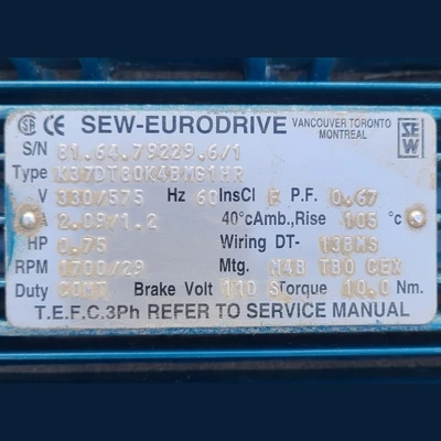 USED SEW-EURODRIVE K37A