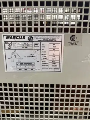 30 KVA - 480V to 208Y/120V 3 Phase Isolated Transformer