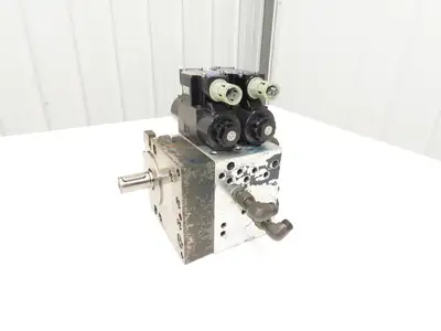 Nippon Gerotor 25604835 Hydraulic Index Motor W Solenoid Control Valves 1" Shaft