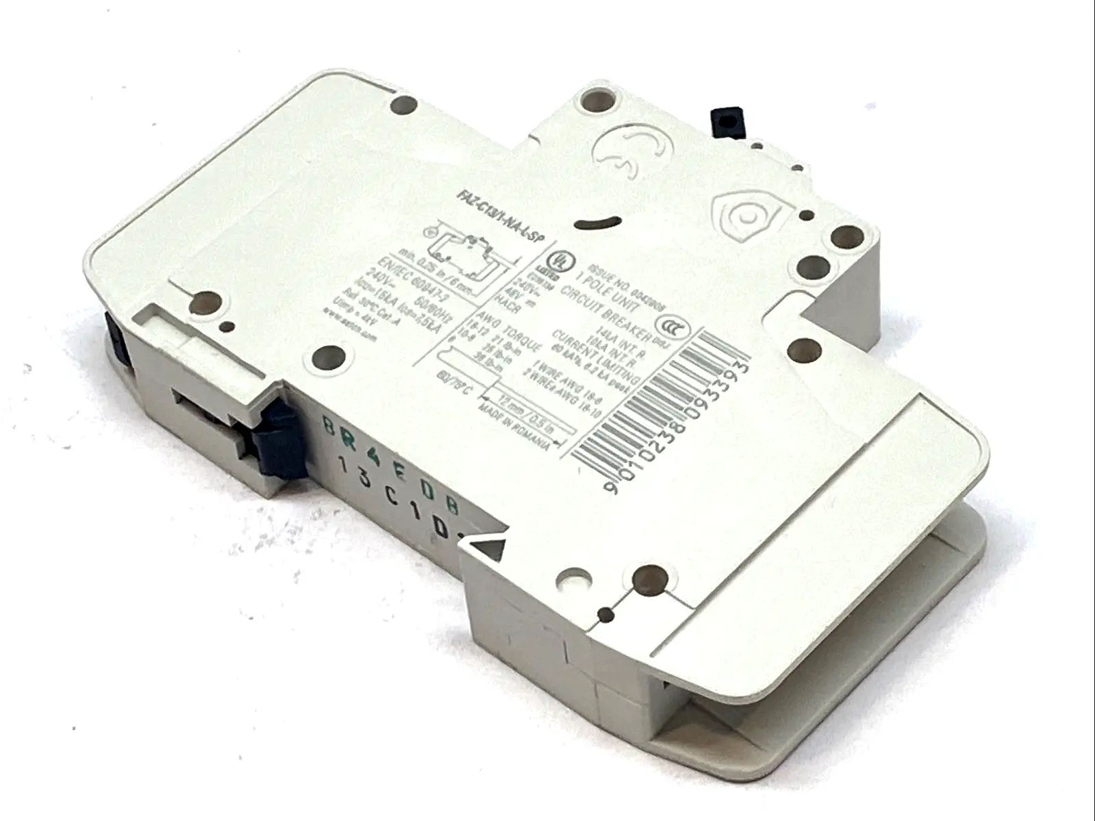 USED EATON SINGLE‑POLE MINIATURE CIRCUIT BREAKER 240V