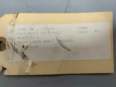 USED LIGHTNIN E95755002 STAINLESS STEEL MIXING ROD / IMPELLER SHAFT, 94"