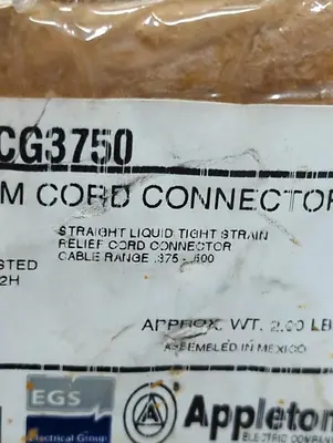 New | in-Stock APPLETON ELECTRIC CG3750 Miscellaneous Equipment (Electrical & Power) Ohio US | Surplus Asset Holdings #1364095