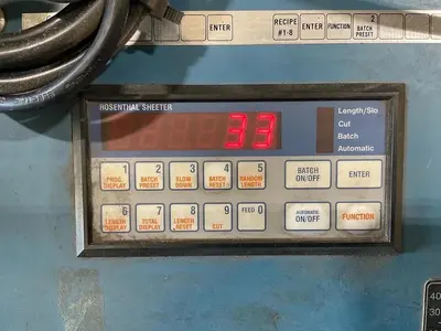 60" WIDE ROSENTHAL SM-60 STRAIGHT KNIFE SHEETER SHEETMASTER