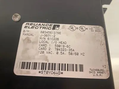 Used RELIANCE 61C22B Misc Electrical & Power Parts Ohio US | Surplus Asset Holdings #1242542
