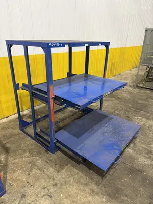 (4) 1,000 LB CAPACITY DIE RACKS W/ SLIDING SHELVES: YOBRO #24478