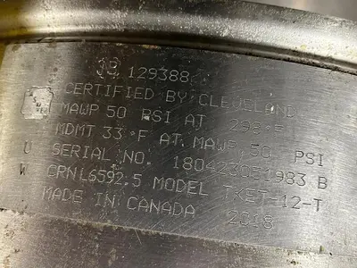 USED CLEVELAND RANGE TKET12TP