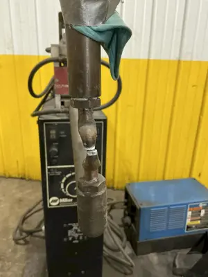 20 KVA MILLER MODEL #SSW-2040ATT ROCKER ARM SPOT WELDER & SINGLE PHASE POWER SOURCE: YOBRO #25342