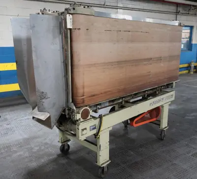 SPC8070  Conveyor Force Feeder belt conveyor CS, 35" h x 89" l x 15" between belts